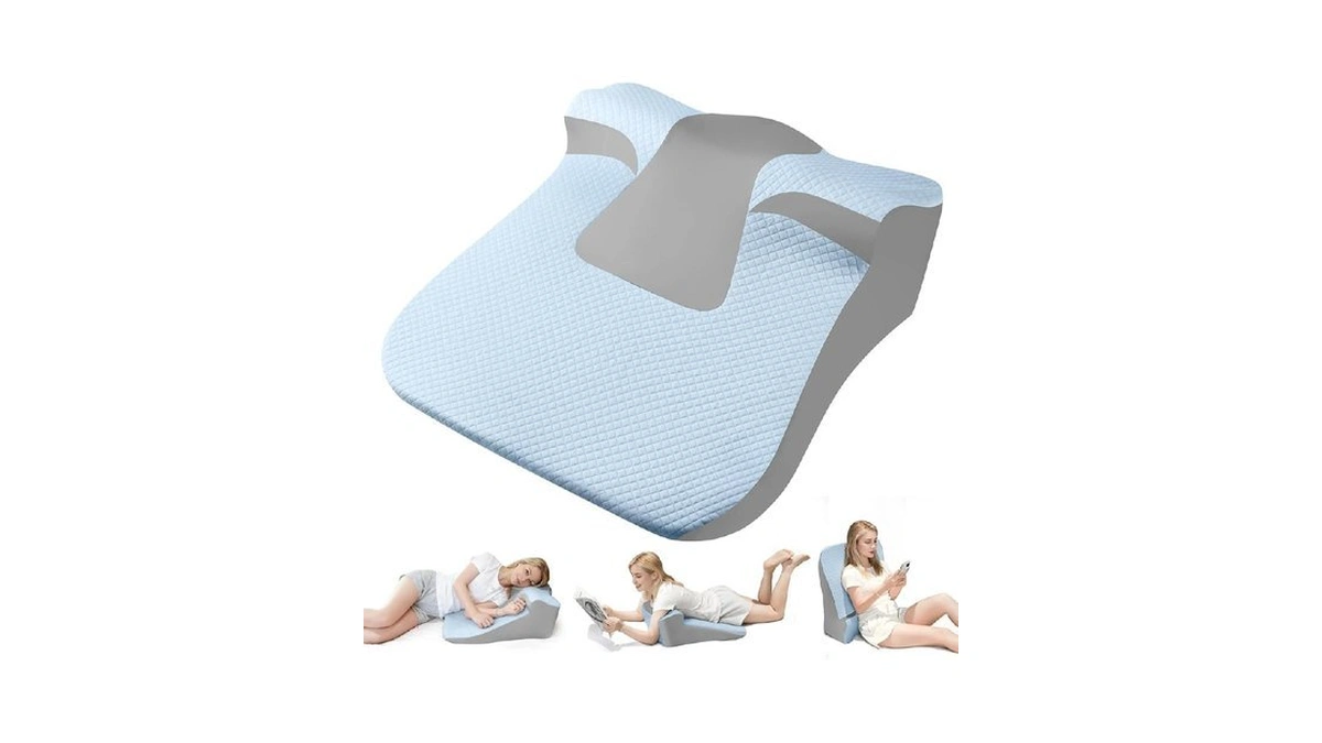 Yruisofut Bed Snorinator Pillow, Ergonomic Wedge Pillow For Sleep Apnea