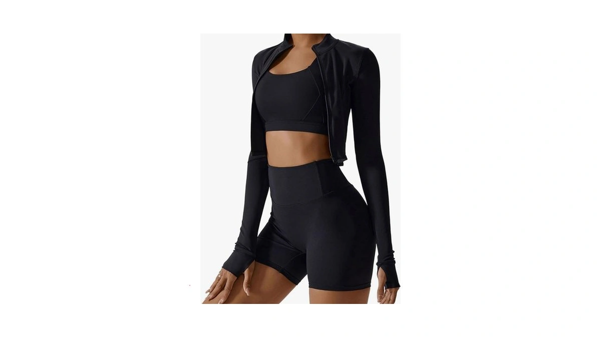 Agymnx Workout Sets For Women 3 Piece High Waisted Seamless