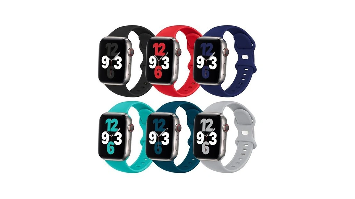 (6 Pack) Sport Band Compatible With Apple Watch Bands 38mm
