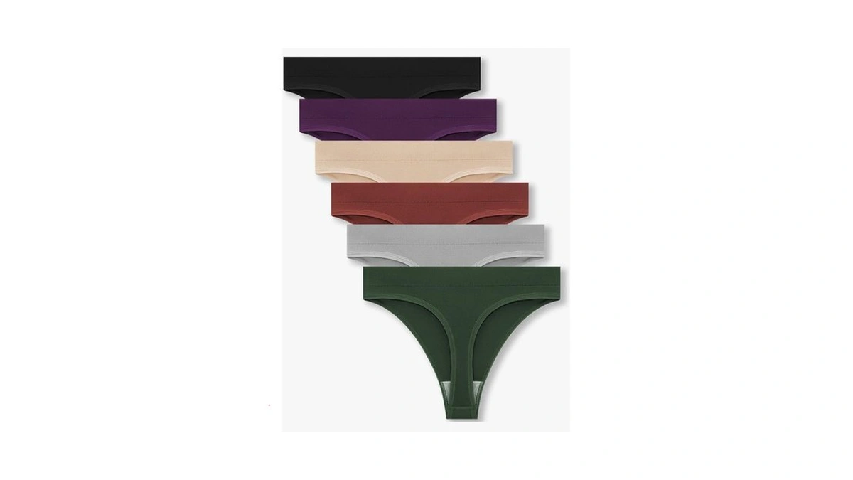 Zpkydc Seamless No Show Thongs For Women: Breathable Underwear For
