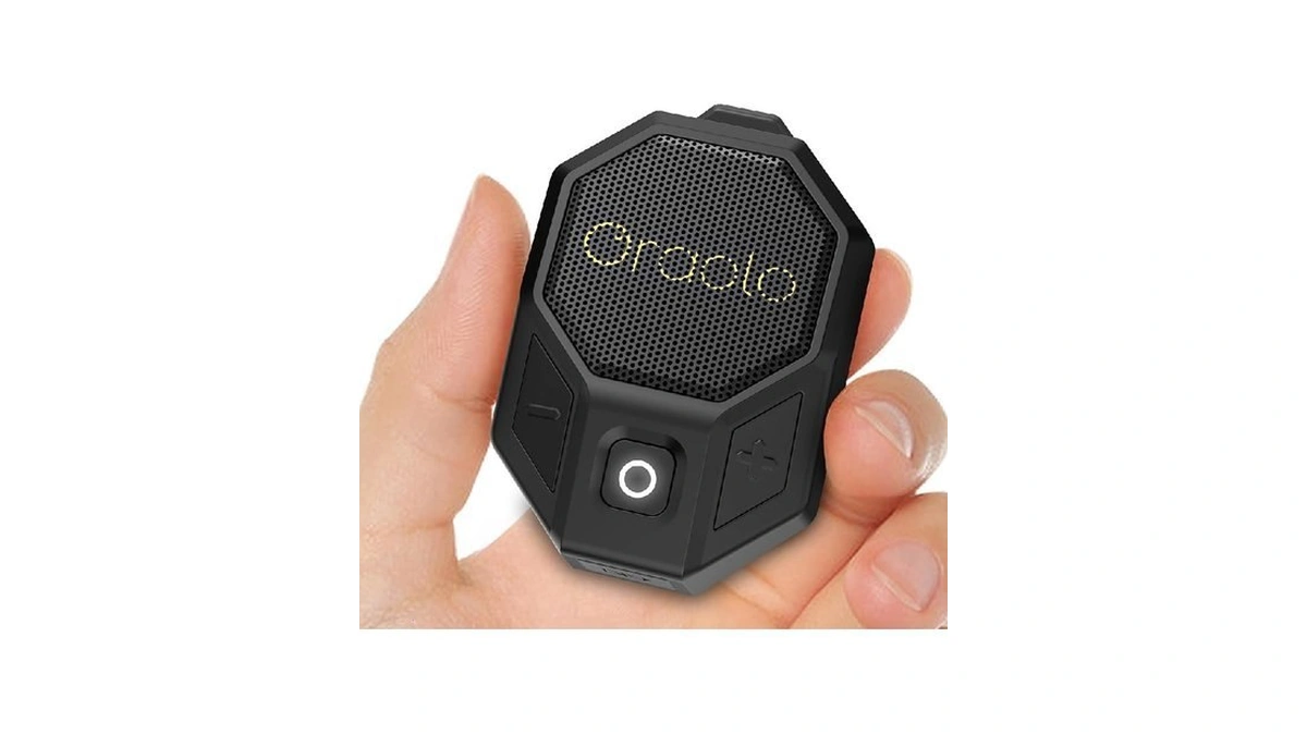 Oraolo Clip-on Portable Speaker Wearable Speaker Bluetooth 5.4, Mini Speakers