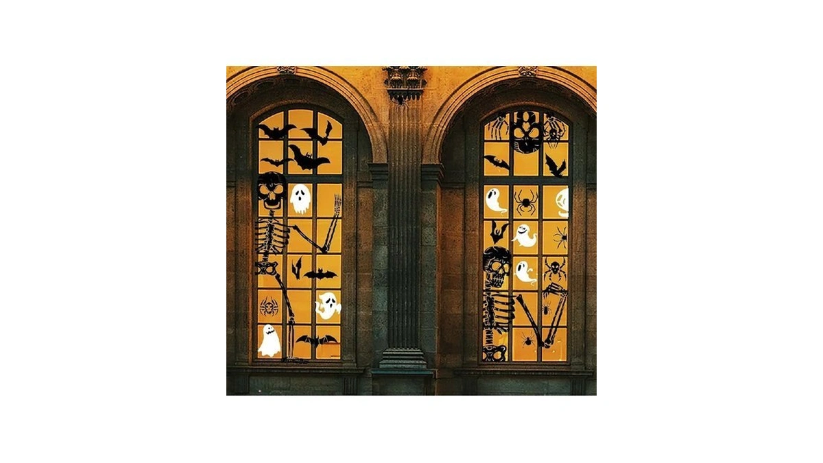 Halloween Window Clings Scary Halloween Window Decorations 3d Skeleton Windows