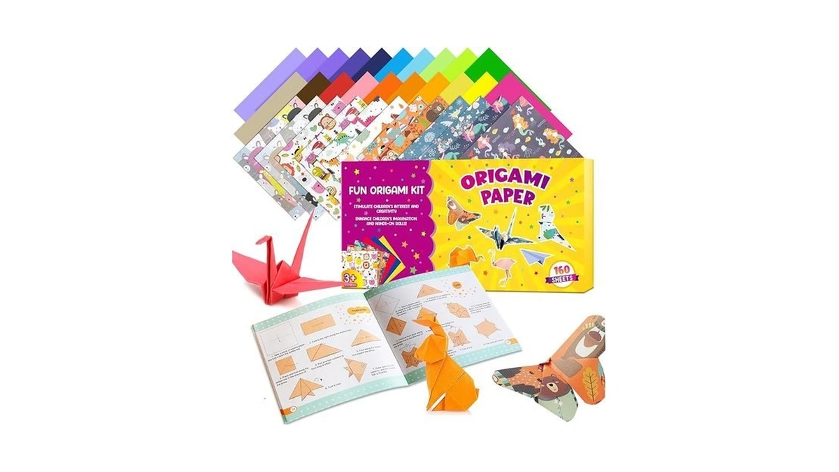 Pigipigi Kids Craft Origami Paper Kit For Kids Ages 5-8