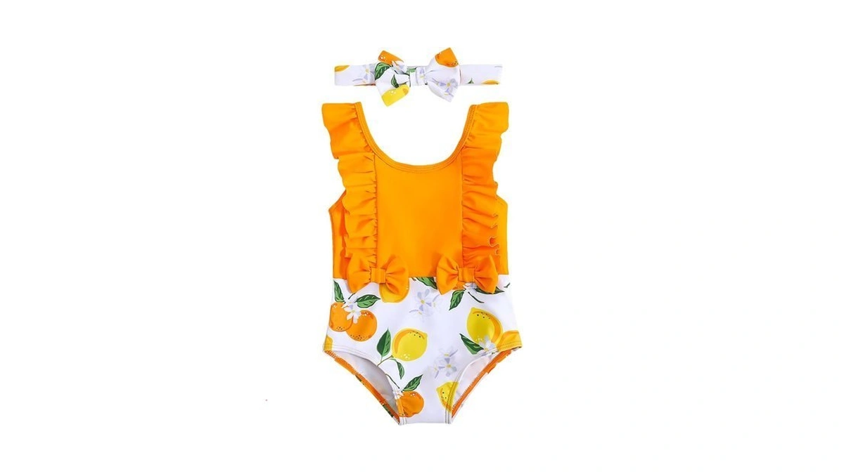 Ywfshop Toddler Baby Swimsuit Girl One Piece Bathing Suit Funny