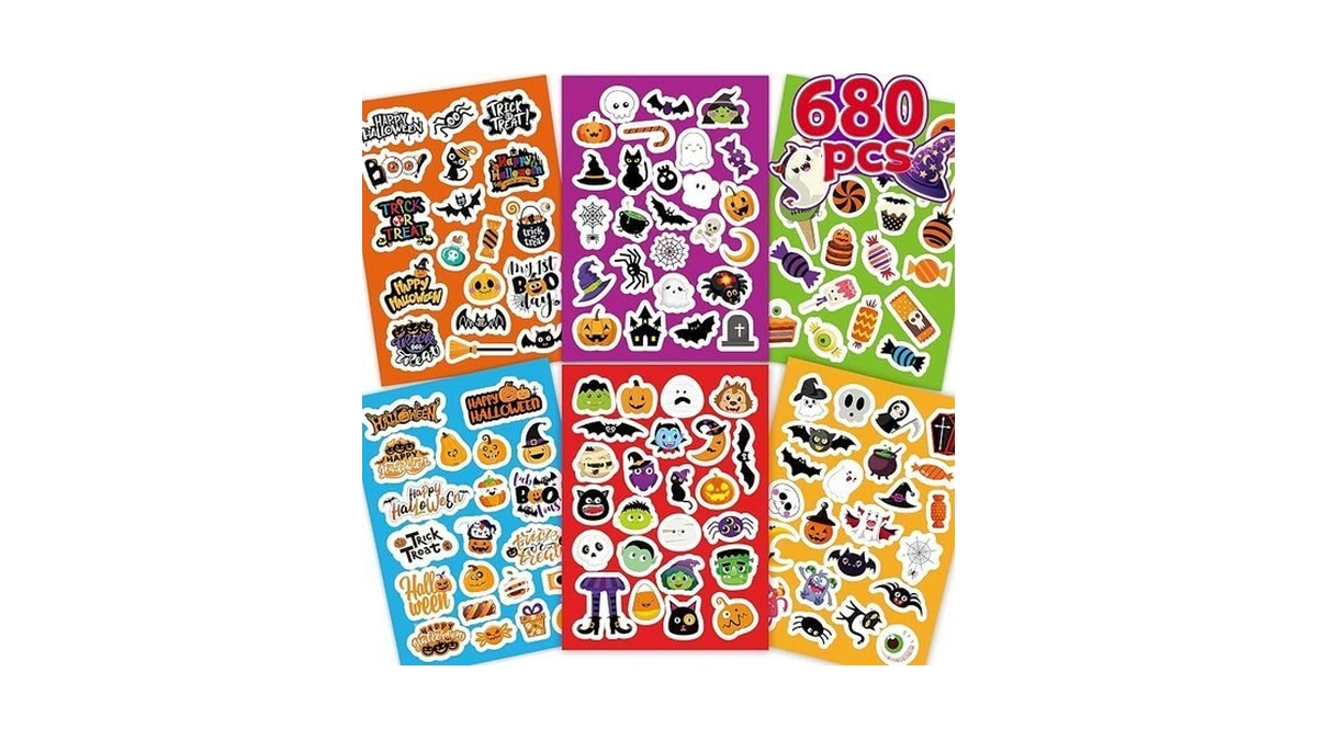Halloween Stickers For Kids Adults 24 Sheets Cute Halloween Stickers
