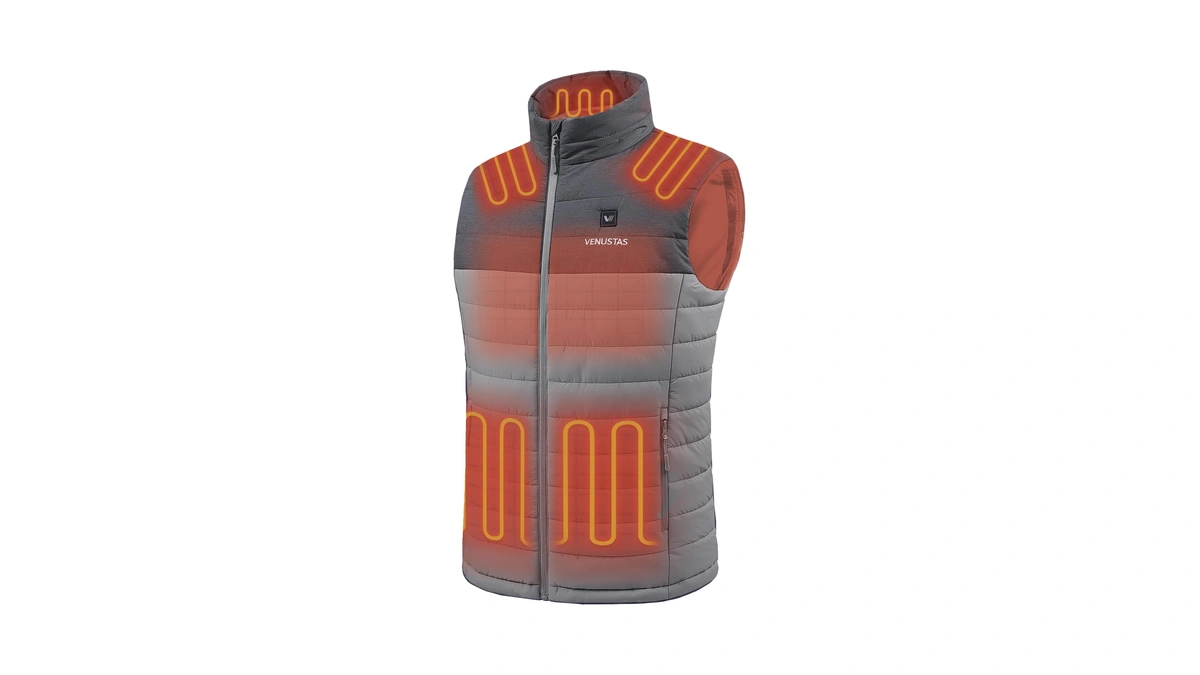 Venustas Men's Heated Vest With Battery, Lightweight Quilted Vest For