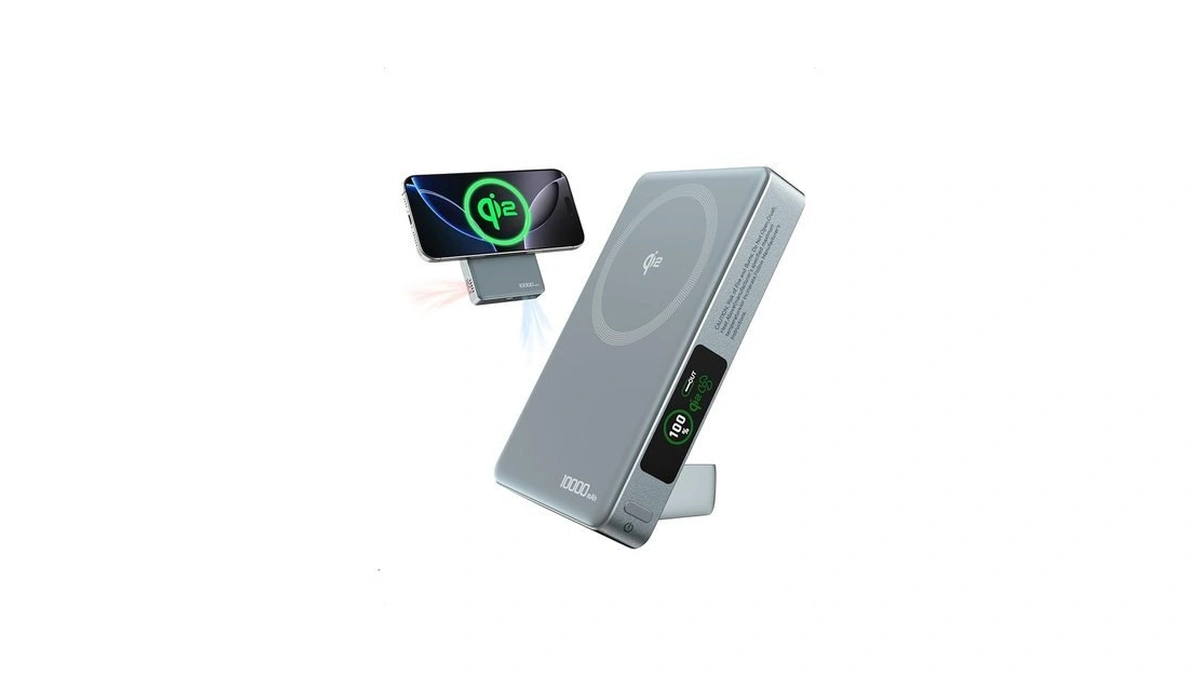 Magnetic Portable Charger For Iphone With Active Cooling, 10000mah Qi2