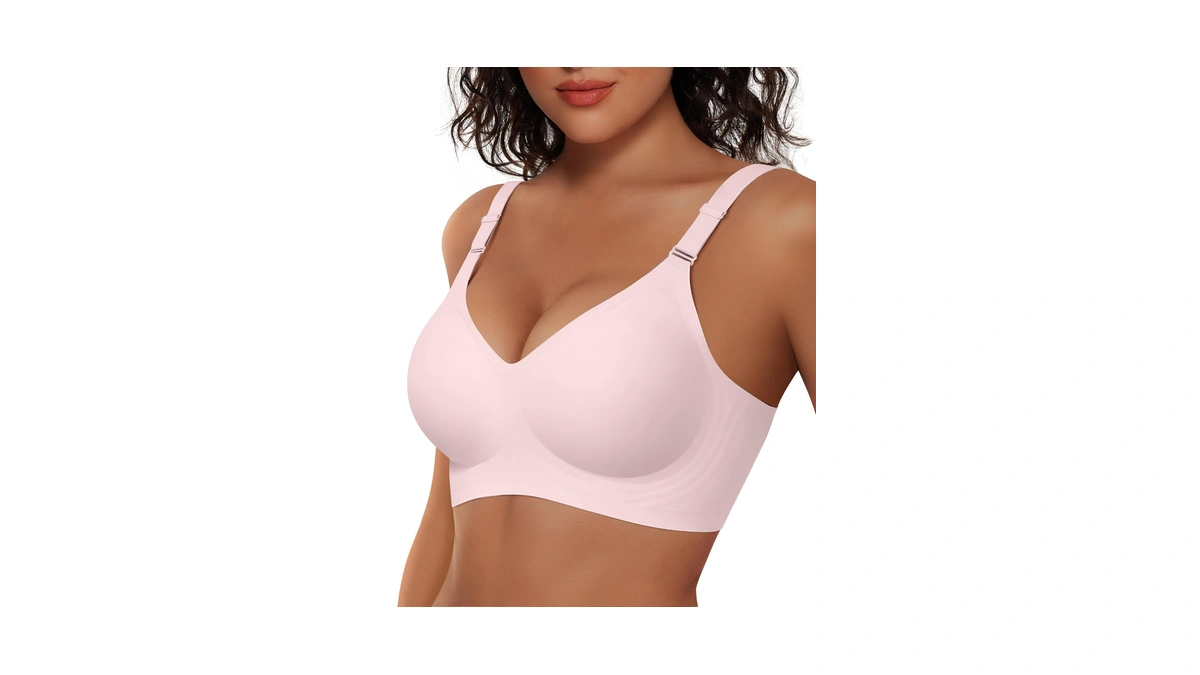 Vertvie Womens Wireless Jelly Bras No Underwire Push Up Seamless