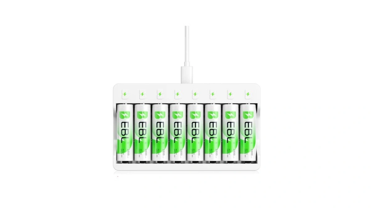 Ebl Rechargeable Aa Batteries 8 Pack, Ni-mh 2800mah Aa Battery