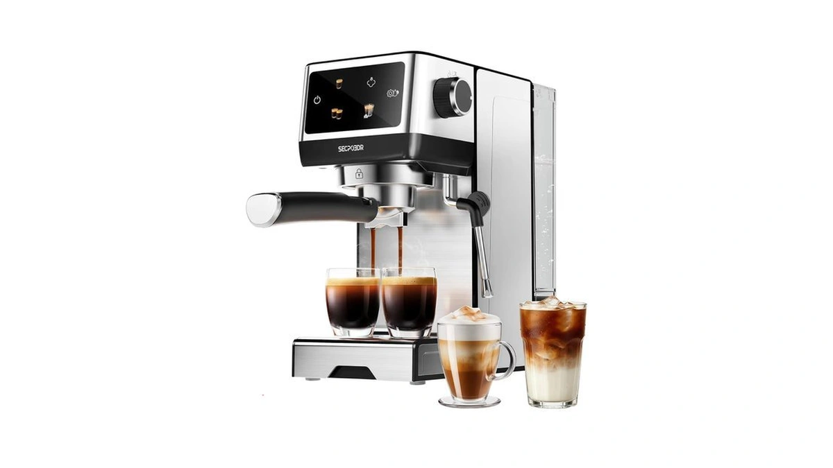 Secpoedr 20bar Espresso Machine With Poweful Milk Frother Rapid Cold