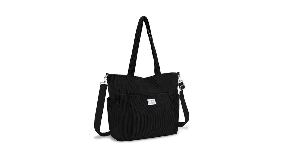 Vx Vonxury Large Corduroy Tote Bag For Women, Shoulder Bag