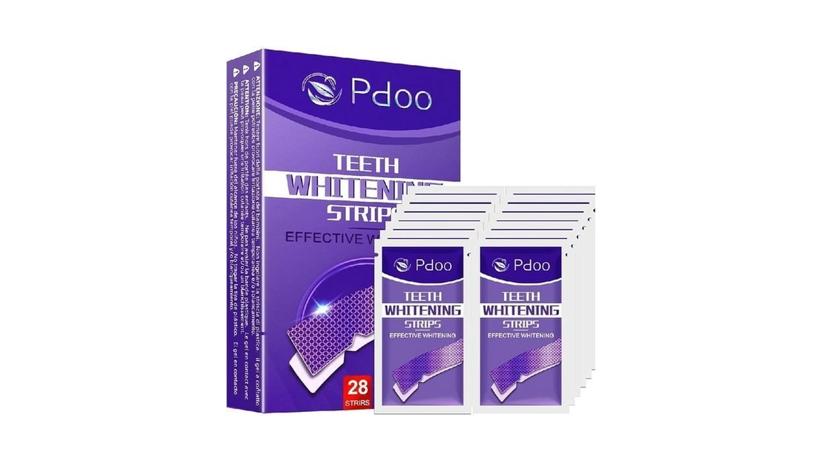 Purple Teeth Whitening Strips 28 Count - 14 Days Treatment