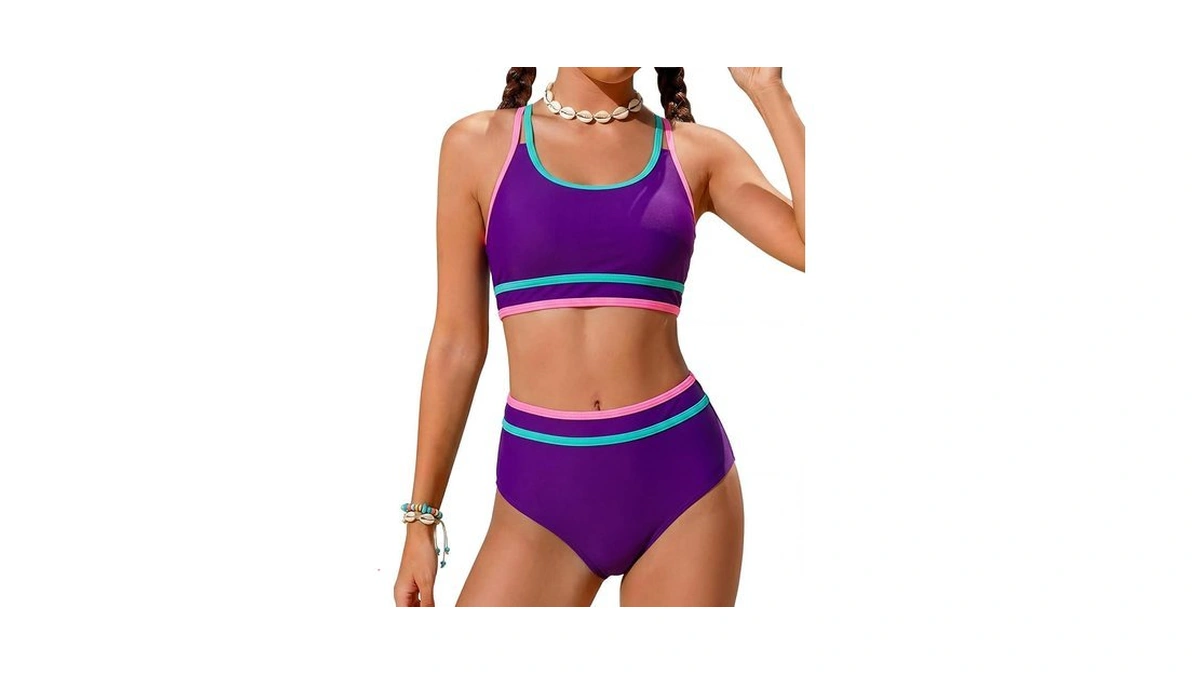 Teen Swimsuits For Girls 14-16 Bathing Suits Two Piece Dark