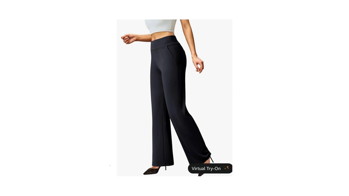 Fireswan Womens Dress Pants Stretchy Wide Leg Work Pants Business