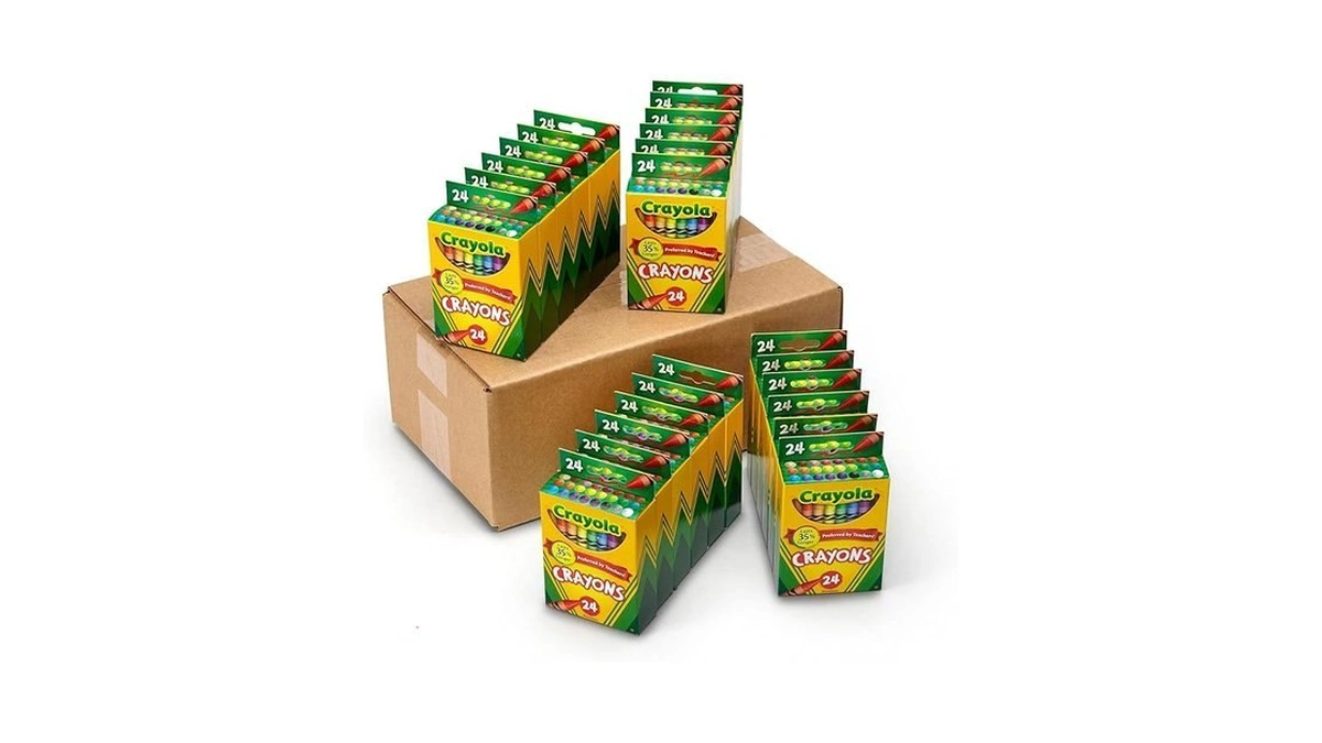 Crayola Crayons Bulk (24 Packs), Preschool Classroom Supplies, Coloring Book