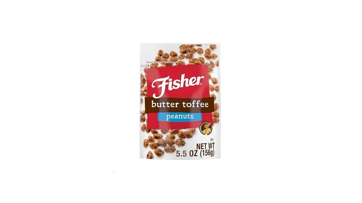 Fisher Snack Butter Toffee Peanuts, 5.5 Ounces, No Artificial Colors