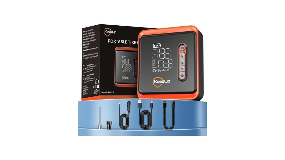 Tire Inflator Portable Air Compressor -upgraded Air Pump For Car