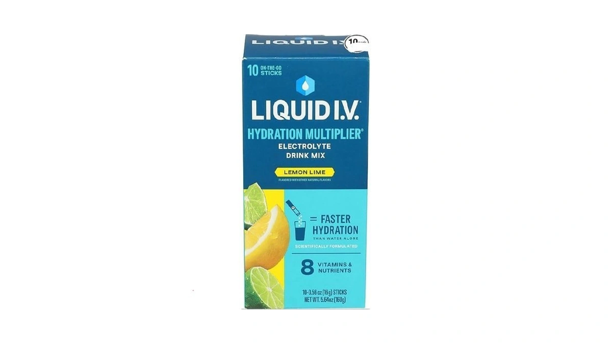 Liquid Iv Lemon Lime Hydration Drink Mix 10 Count, 0.56