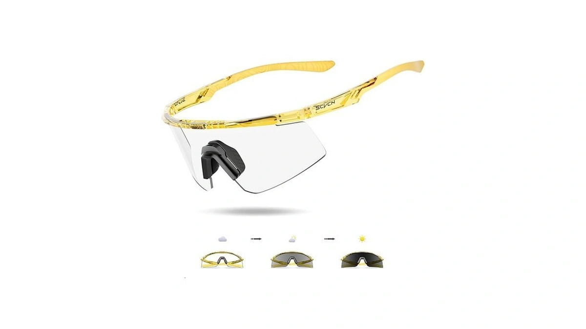 Scvcn Photochromic Cycling Glasses, Uv400 Protection, Tr90 Frame, Men Women