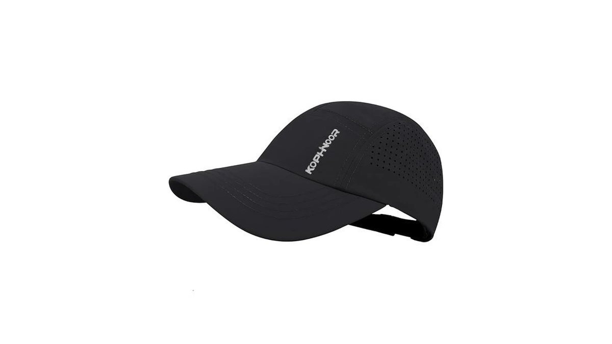 Phaiy Kophinoor Black Baseball Cap Cooling Hat, Reflective Golf Running