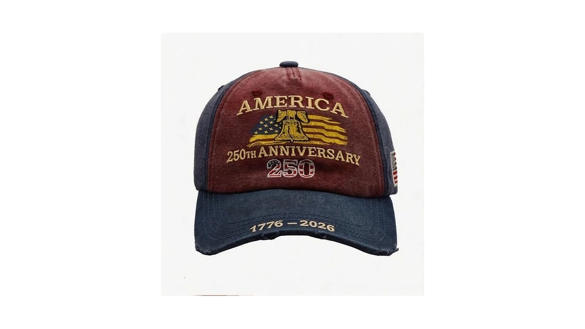 Permabloom 250th Us 1776-2026 Anniversary Cap, Embroidered Adjustable Patriotic Baseball