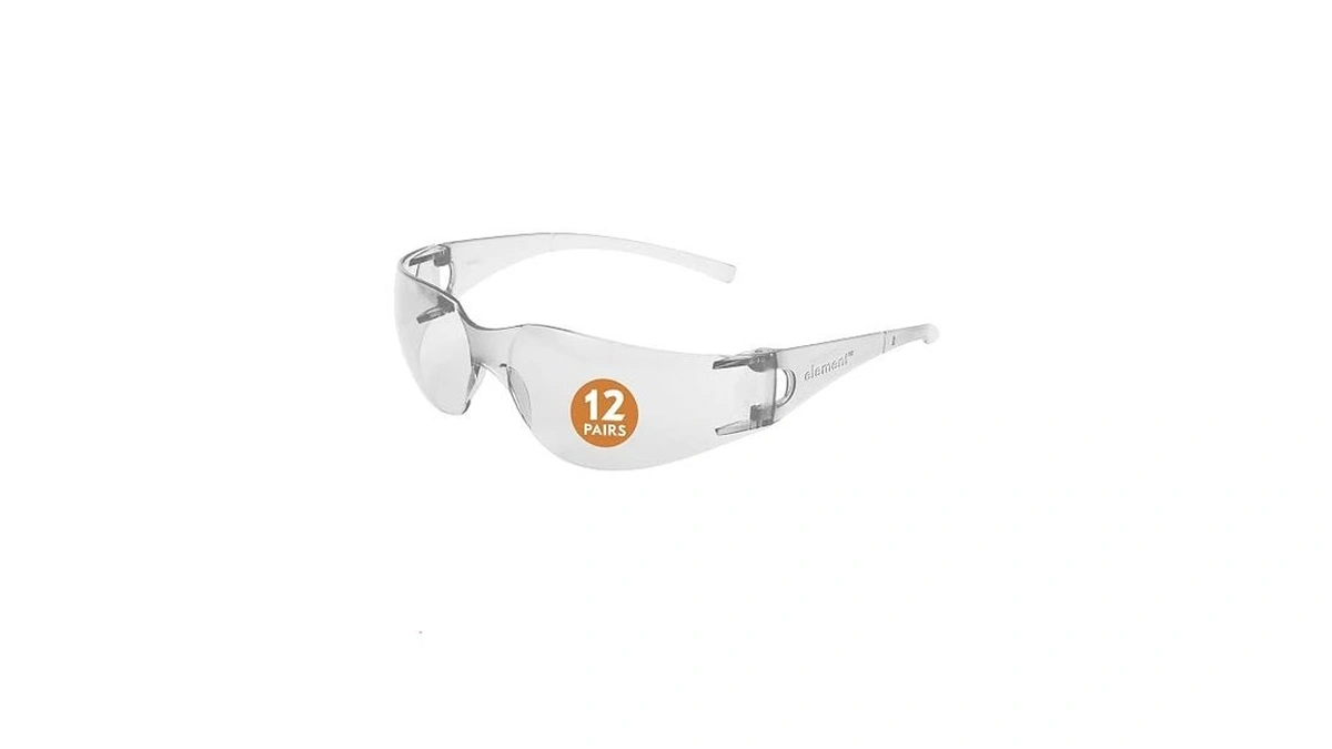 Kleenguard Element Safety Glasses (25627), Lightweight, Economical, Disposable, Metal-free, Clear