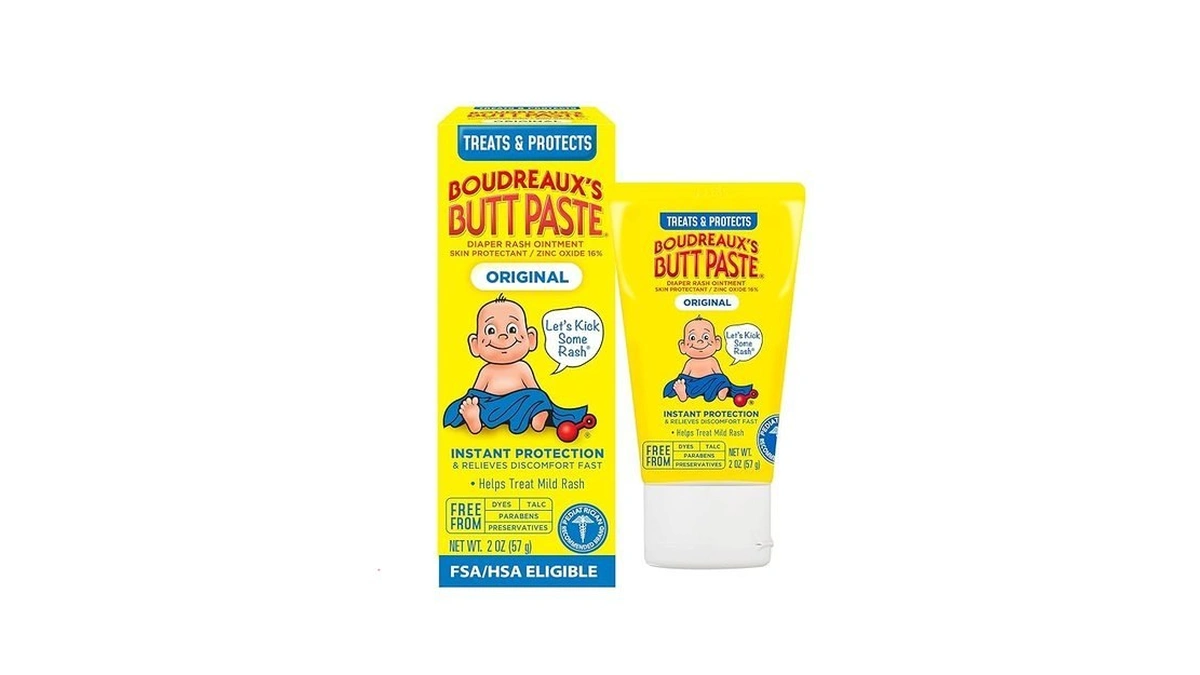 Boudreaux's Butt Paste Diaper Cream, Dermatologist-tested Original Diaper Rash Cream