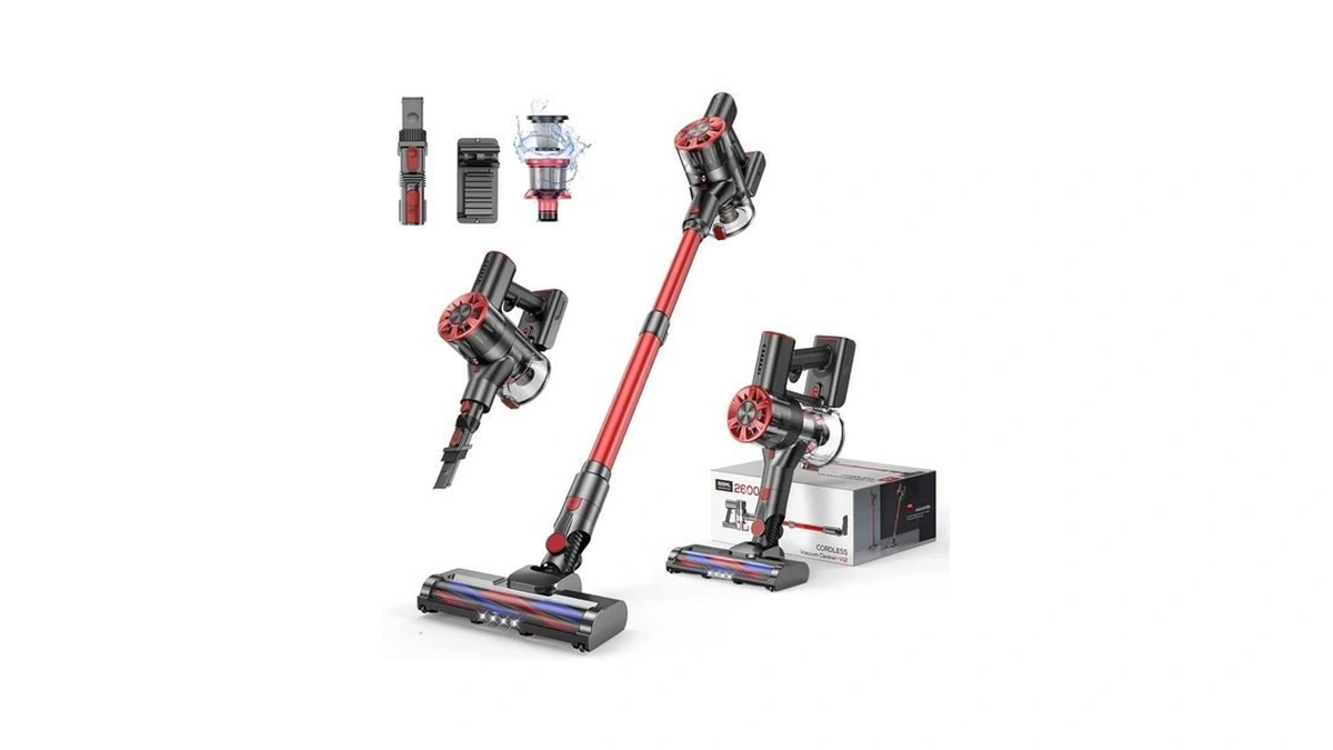 Comvtu Cordless Vacuum Cleaner For Home, 80,000prm Powerful 4 In