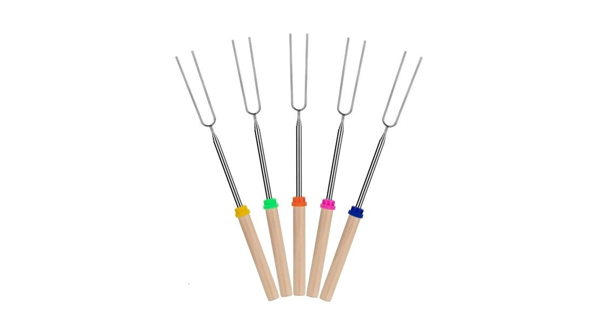 Unco- Extendable Stainless Steel Roasting Sticks, 5 Pack, 32" -