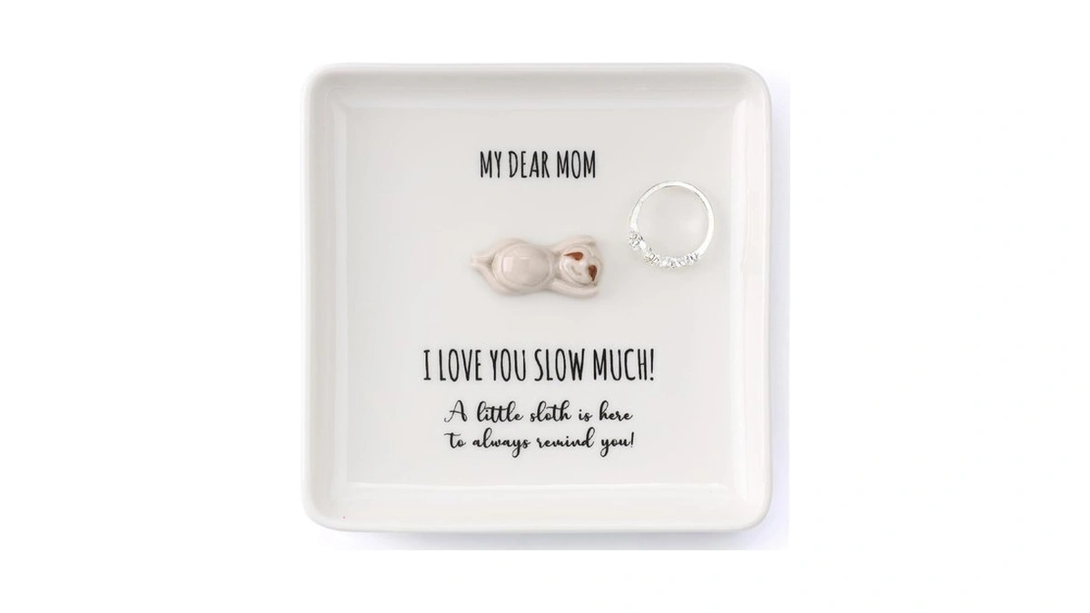 Home Smile Sloth Jewelry Dish Tray-birthday Mother's Day Gifts For