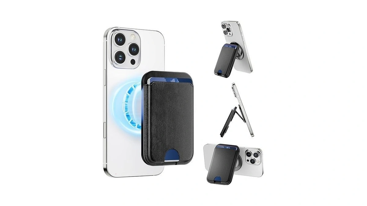 Takyu Magnetic Phone Wallet Comatible For Magsafe, Premium Leather Strong