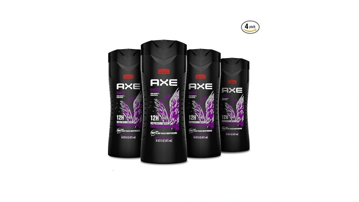 Axe Crisp Coconut & Black Pepper Body Wash 4 Count