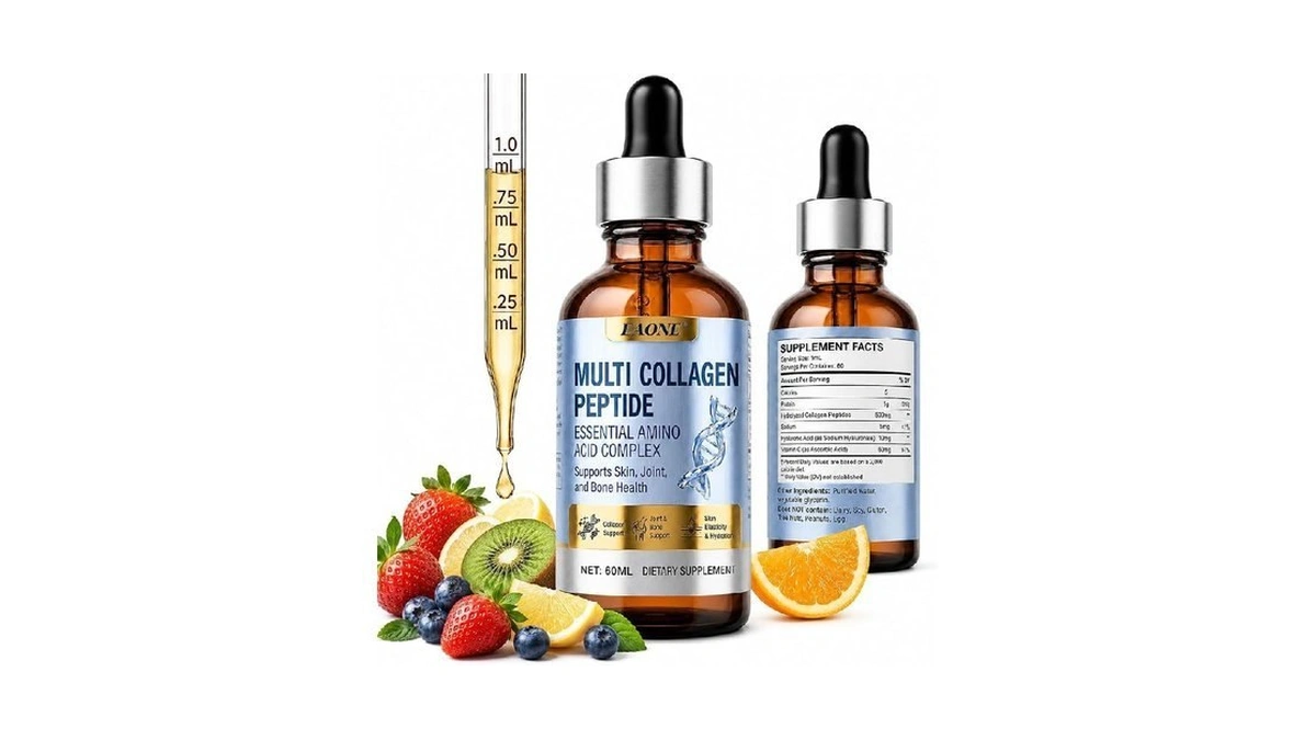 Eaone Multi Collagen Peptides Liquid Drops, Liquid Collagen For Women,