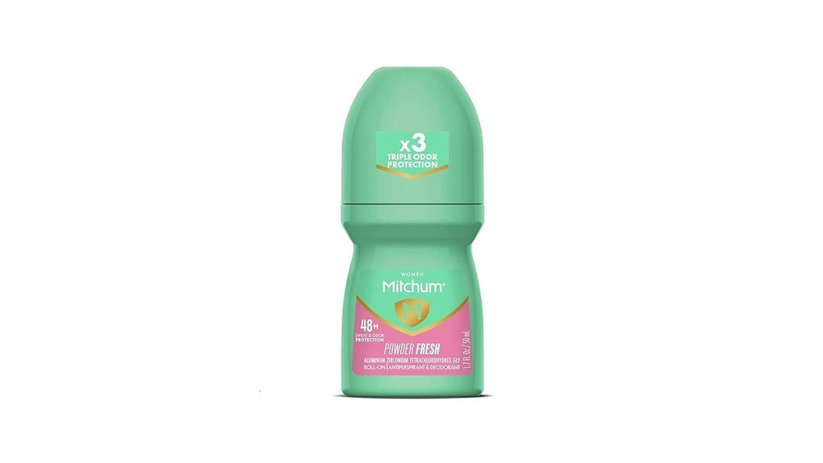Mitchum Women’s Antiperspirant Deodorant, Roll-on Applicator, Powder Fresh Scent, 48hr