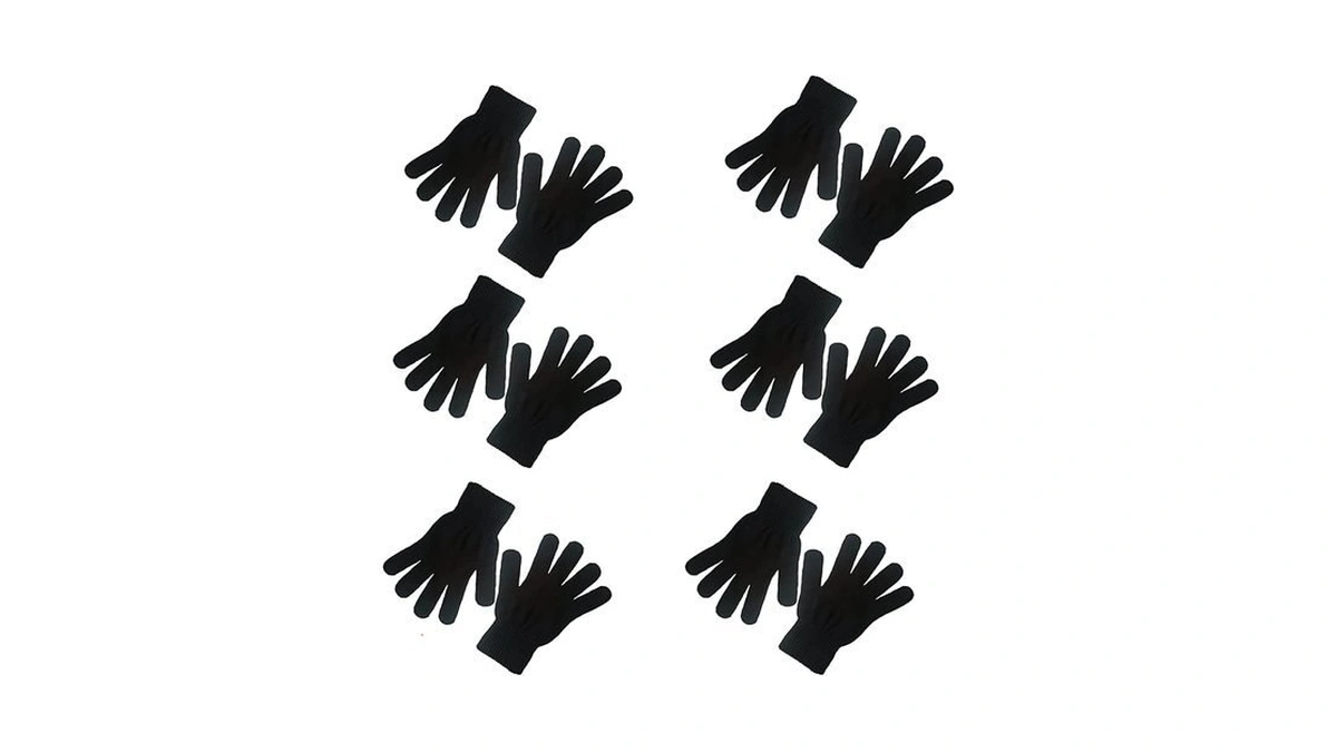 Celcoreery 6 Pairs Winter Magic Gloves Adults Warm Stretchy Cold