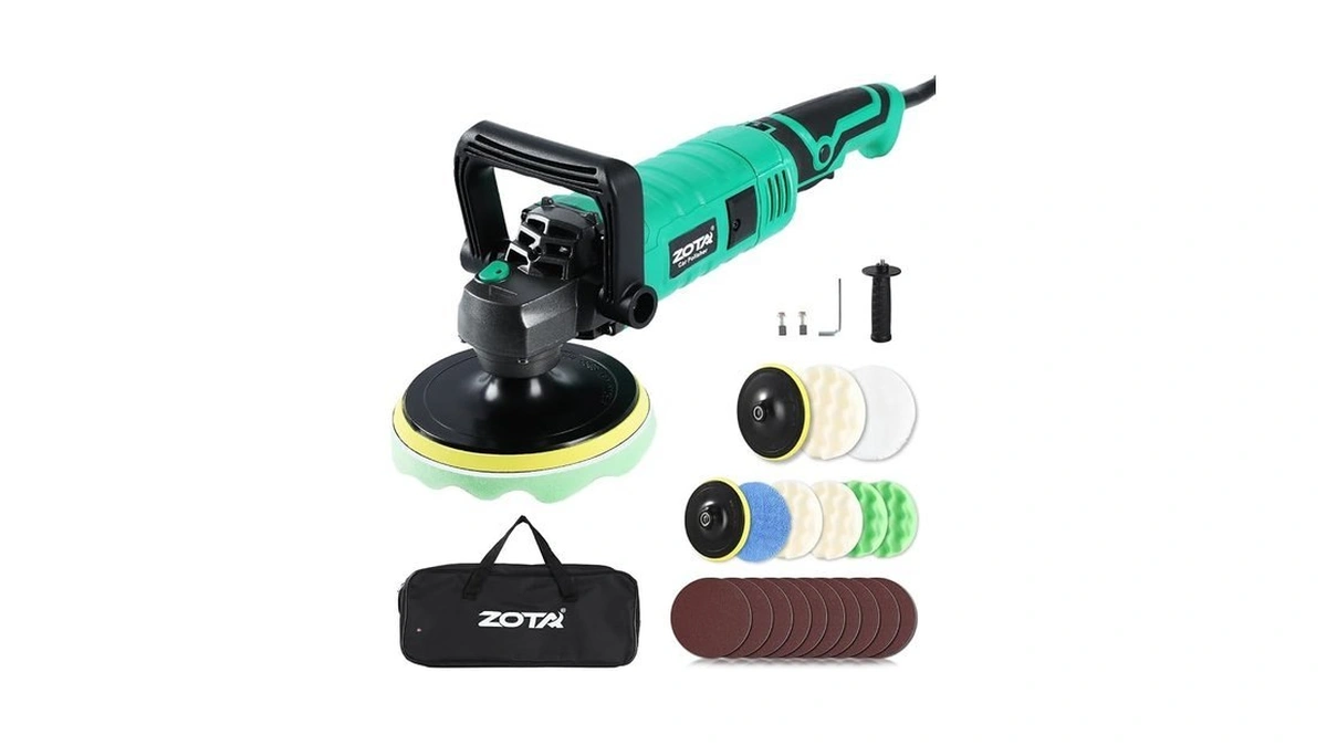 Zota Buffer Polisher, 1600w 7 Inch/6 Inch Pure Copper Motor