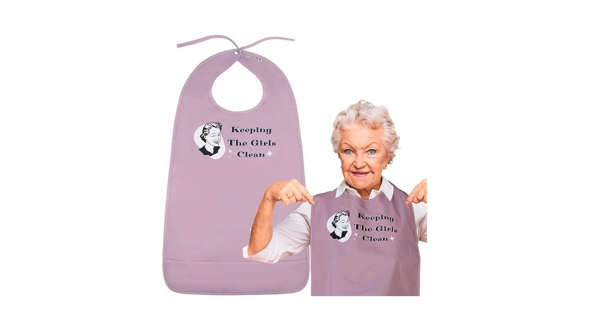 Designed To Dine Funny Adult Bibs For Women & Men.