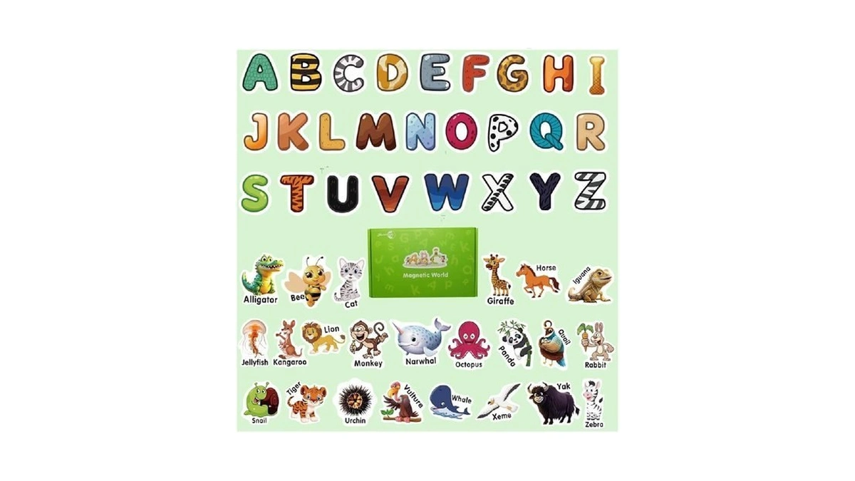 52 Pcs Fridge Magnets For Kids - Magnetic Letters Cute