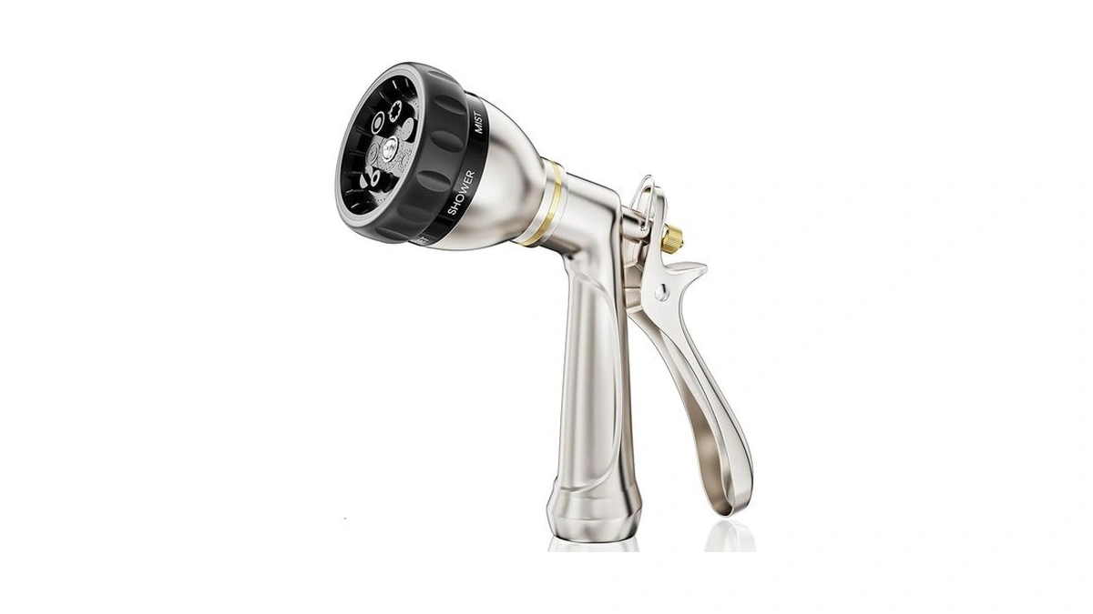 Esow Garden Hose Nozzle 100% Heavy Duty Metal, Water Hose