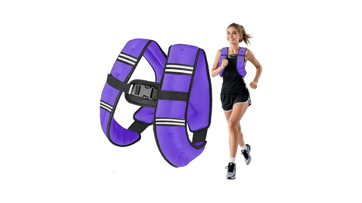 6lb/8lb/12lb/16lb/20lb Weighted Vest Woman Men With Reflective Stripe, Chest Size