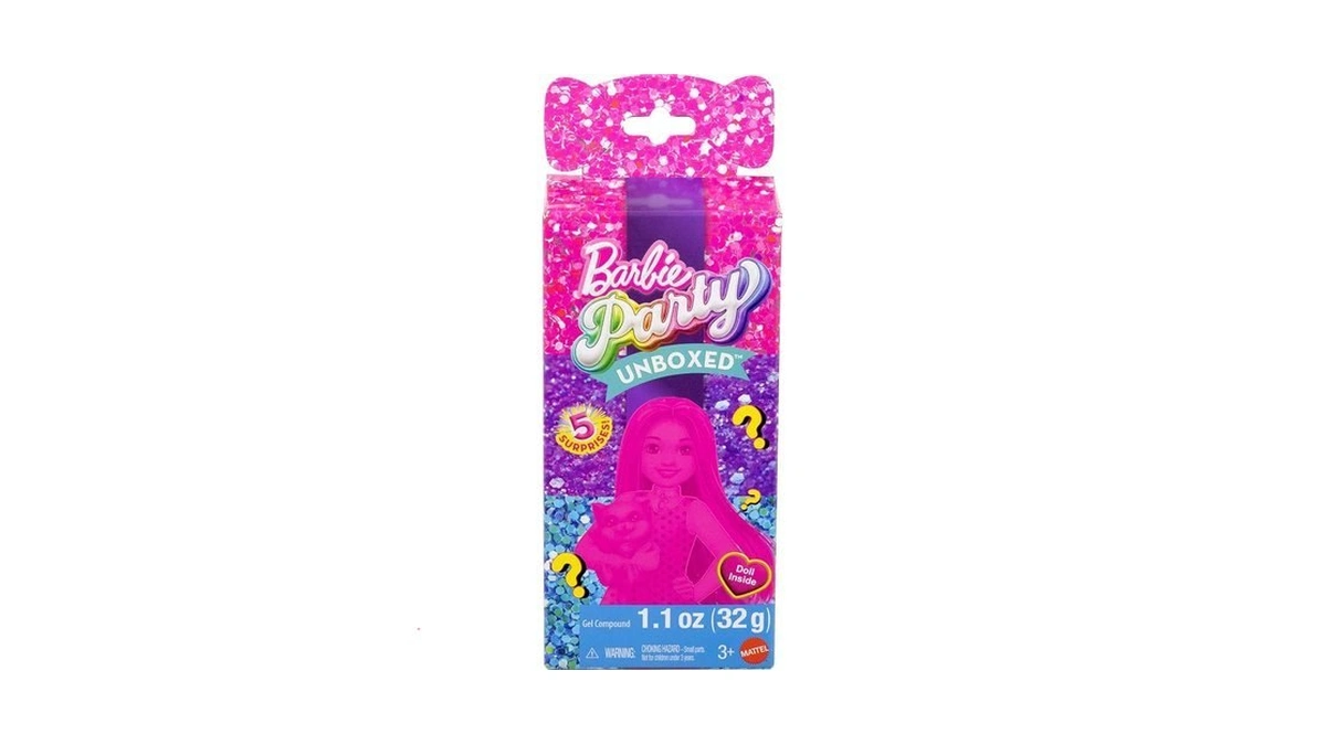 Barbie Party Unboxed Chelsea Doll Set, Glam Party Series With