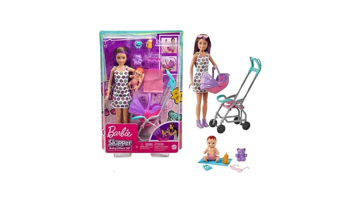 Barbie Skipper Babysitters, Inc. Playset With Skipper Babysitter Doll (brunette),