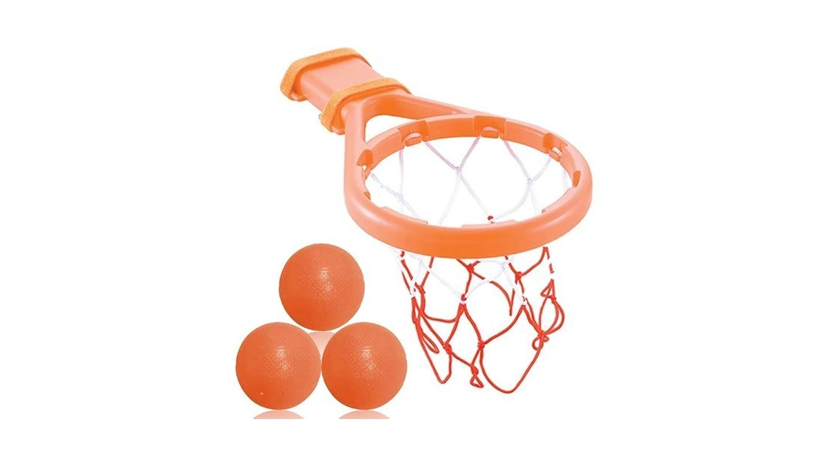 3 Bees & Me Bath Toy Basketball Hoop & Balls