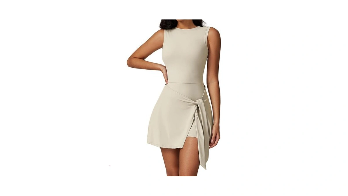 Tennis Dress For Women Athletic Dress With Built In Shorts