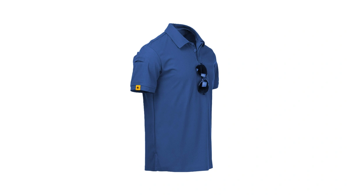 Zity Mens Polo Shirt Short Sleeve Sports Tactical T-shirt Athletic