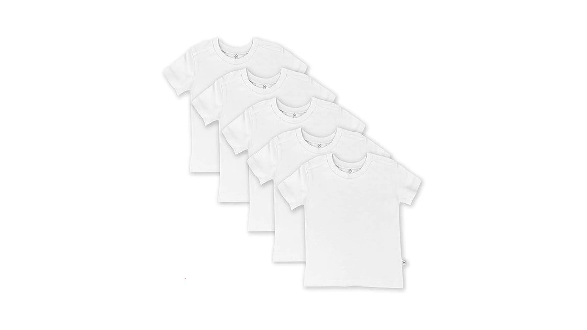 Honestbaby Multipack Short Sleeve T-shirts 100% Organic Cotton Infant Baby,