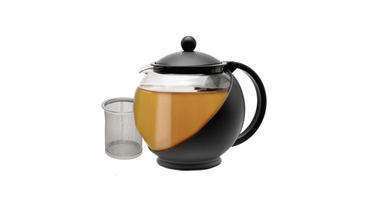 Primula Half Moon Teapot With Removable Infuser, Glass Tea Maker
