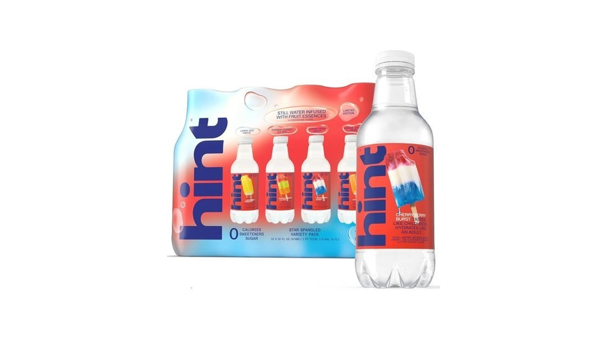 Hint Fruit-infused Bottled Water, Star Spangled Variety Pack - Sugar