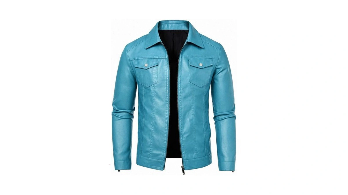 Zbrandy Leather Jacket Men Faux Leather Jackets Mens Moto Biker