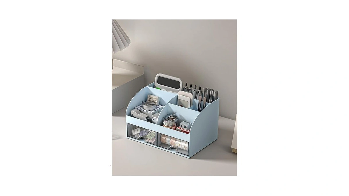 Office Desktop Storage Box - Transparent Small Case-type Cabinet, Organizer